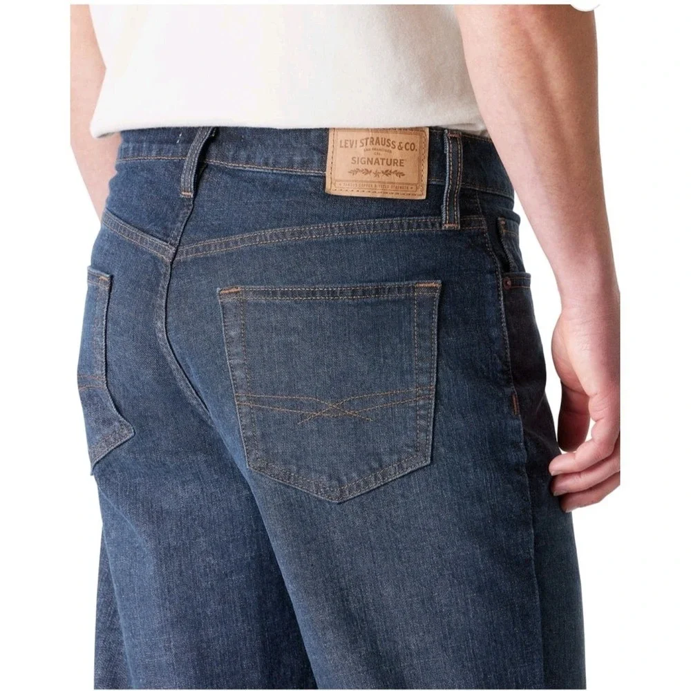 Levi Strauss Men's Athletic Fit Jeans Dark Wash 36x34 New NWT